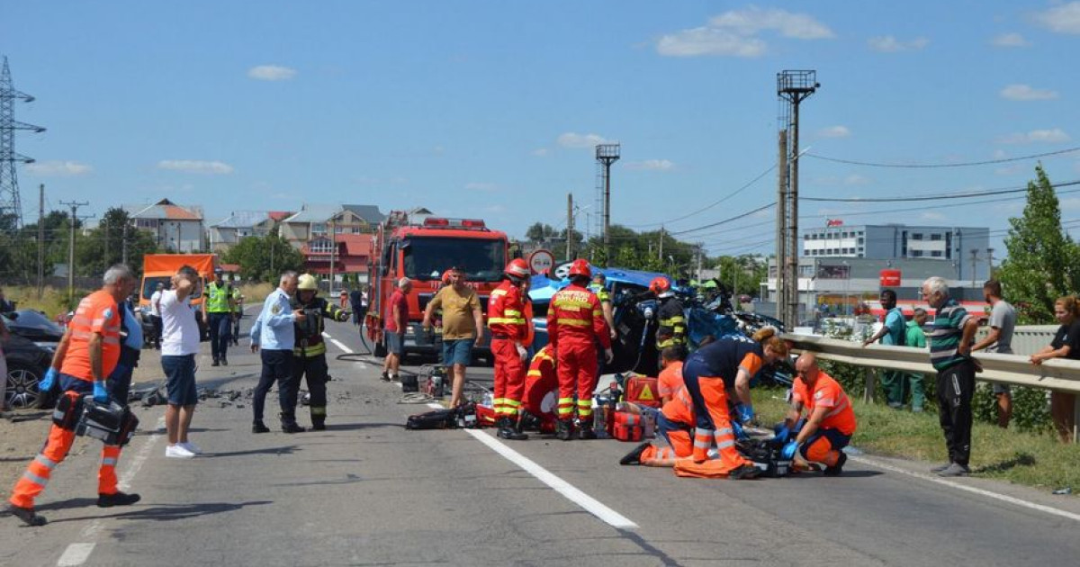 Momentul cumplit al producerii accidentului de la Ianca, filmat cu o camera de bord